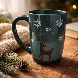 DAVIDsTEA Nordic Colour Changing Deer Tea Mug with Infuser and Lid